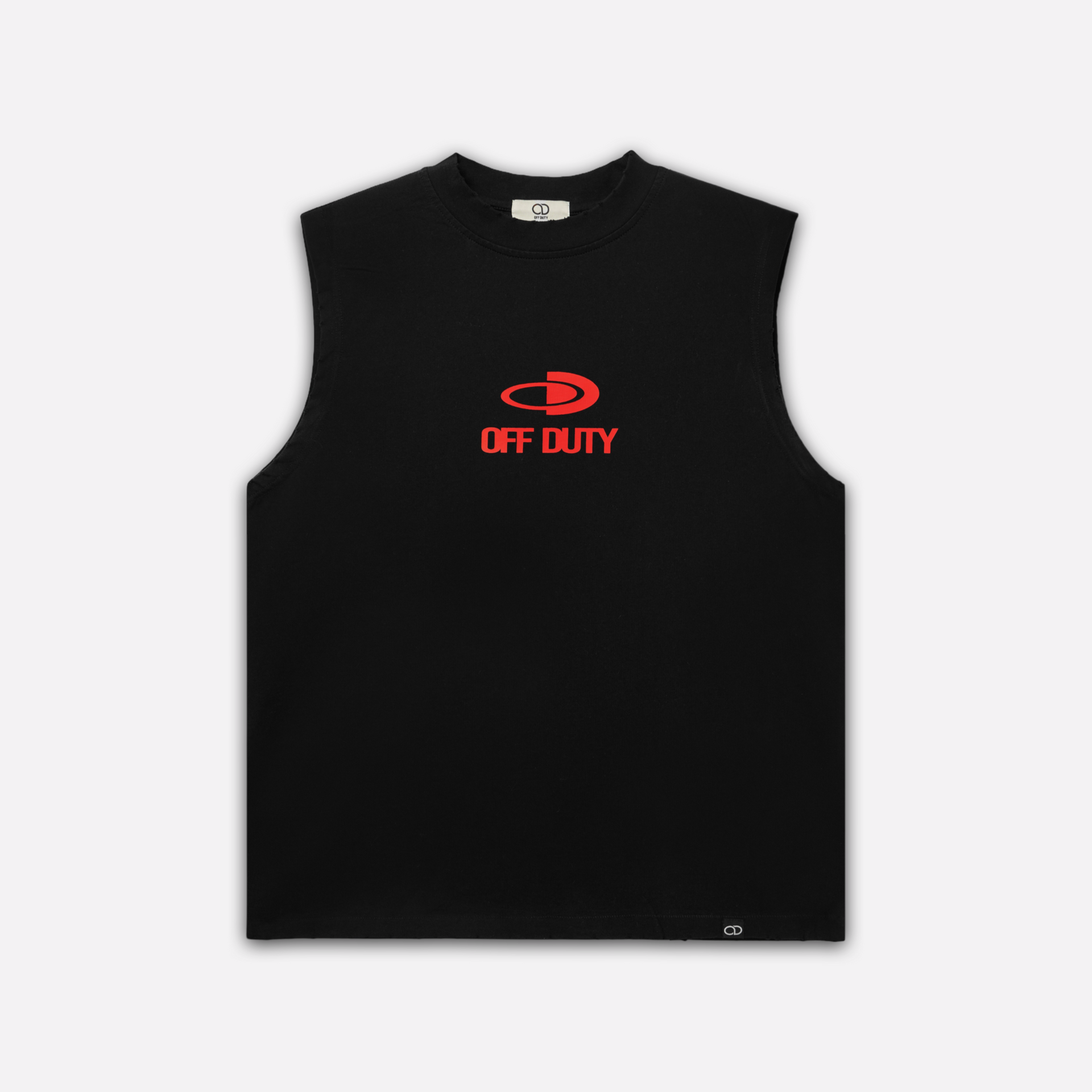 Raw Edge Black Cutoff